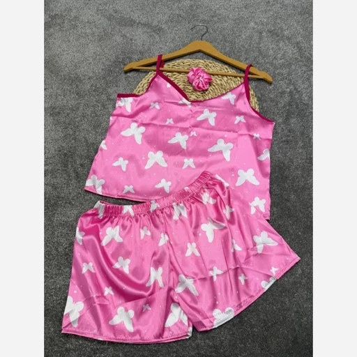 ست سه تیکه ساتن دخترانه