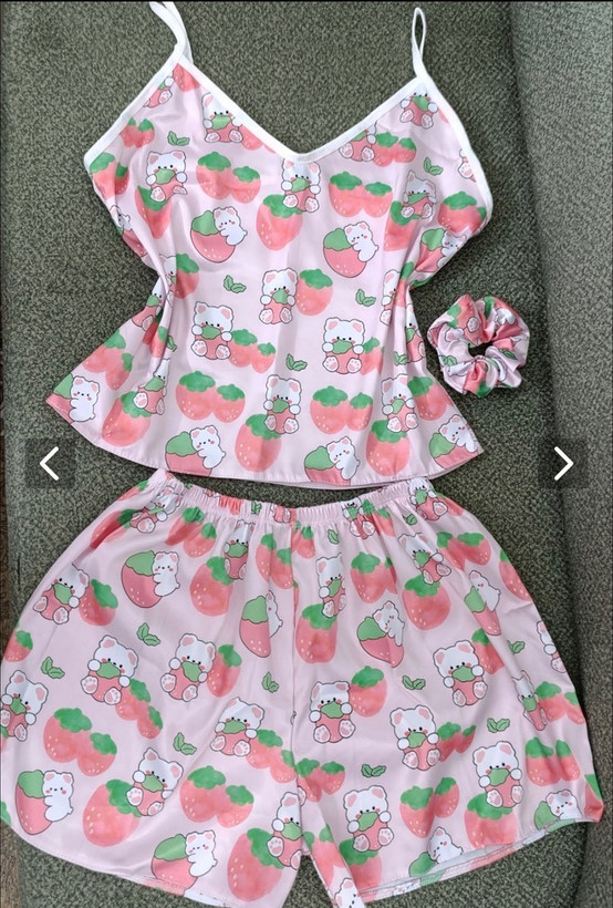 ست لباس خواب ساتن زنانه