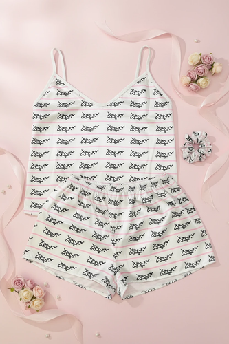 ست لباس خواب سه تکه ساتن