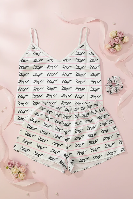 ست لباس خواب سه تکه ساتن