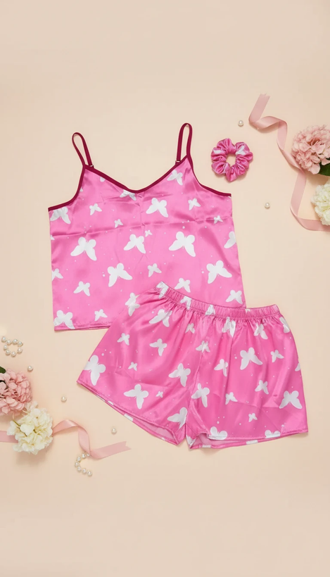 ست سه تکه ساتن دخترانه