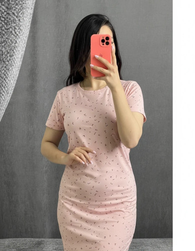ماکسی کبریتی وارداتی Zara دخترانه/ طرح گل صورتی